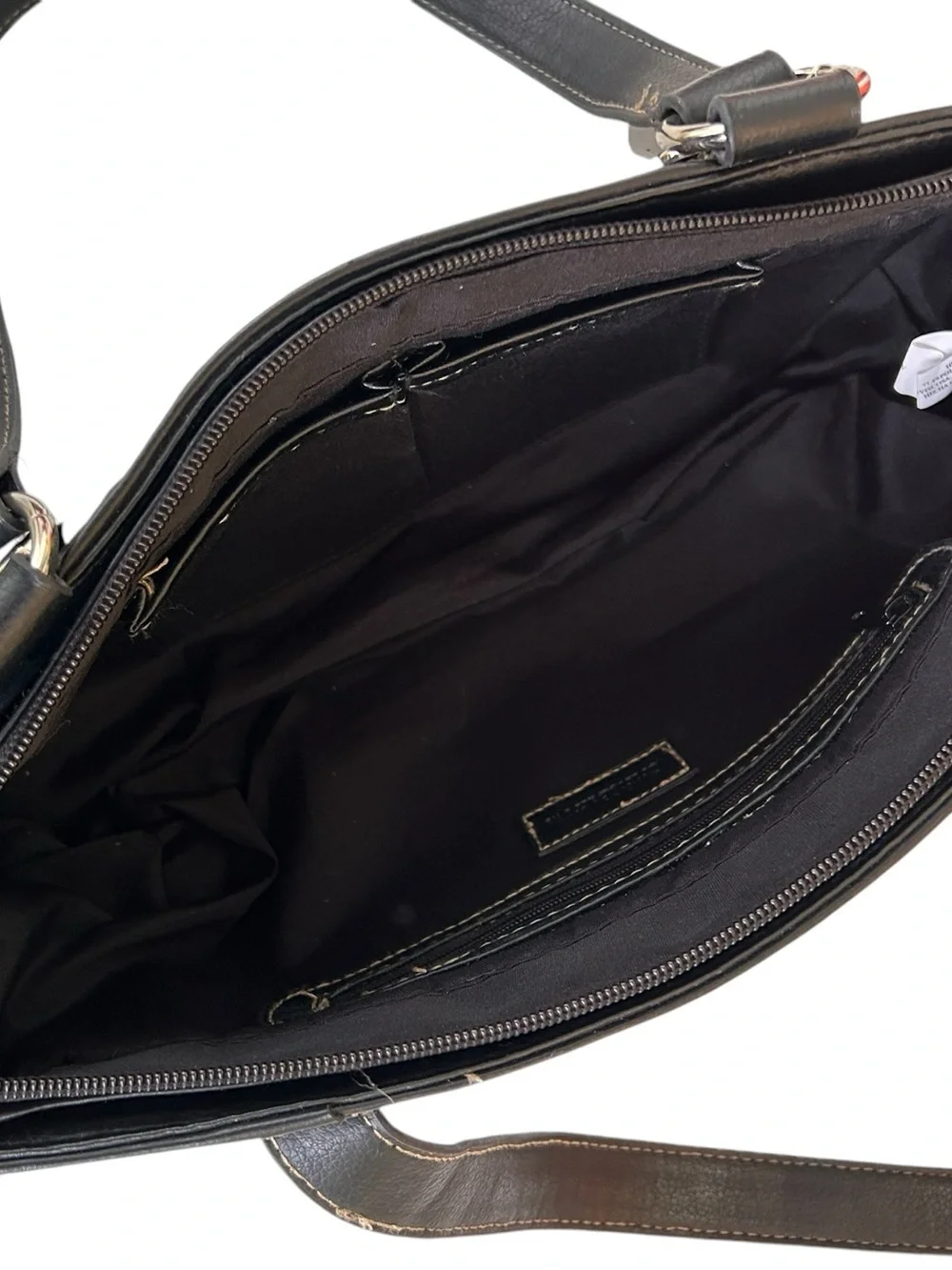 Quiet Luxury - Black & White Plaid - Tweed Texture - Bag with Silver Hardware